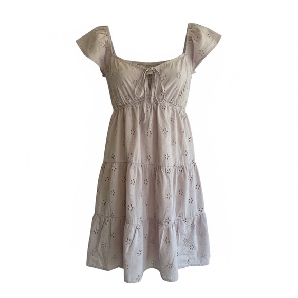 Hollister Dresses & Skirts - Y2K Hollister Babydoll Mini Dress Lilac With Open Back Women Med Trendy Summer